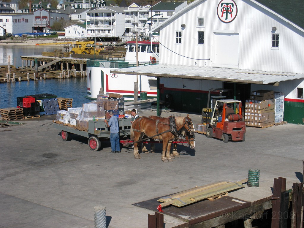 Mackinaw Island Area May 2008 0220.jpg - May 24 2008 a trip to Mackinac City for a 5 M race and a visit to Mackinac Island. A day to the UP, Paradise, Whitefish Point and Tahquamen Falls. This was followed by trips to Petoskey and Charlevoix.